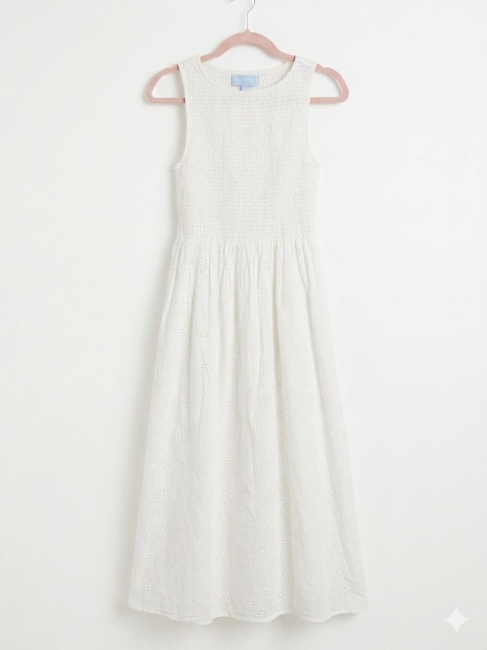 Hill House' White Eyelet Maxi Dress